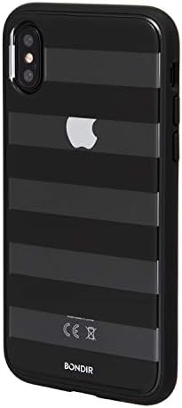 Bondir, פס שחור (ברור מקרה טלפון סלולארי) [מבחן הירידה מוסמך] עבור אפל (5.8) iPhone X, iPhone Xs